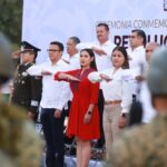 Gobernadora de Colima encabeza la ceremonia por el 114 aniversario de la Revolución Mexicana