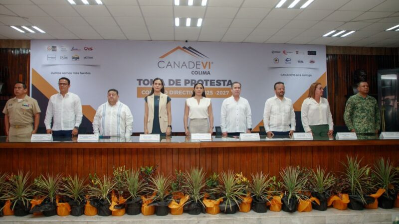 Indira Vizcaíno toma protesta a Consejo Directivo 2025-2027 de Canadevi Colima